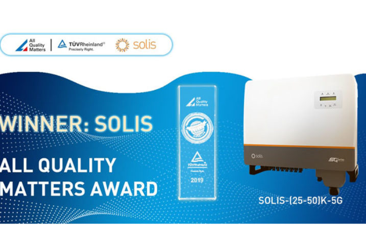 Nagroda TÜV Rheinland „All Quality Matters” dla falowników Solis