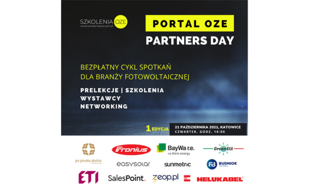 Zaproszenie na 1. edycję Portal OZE Partners Day