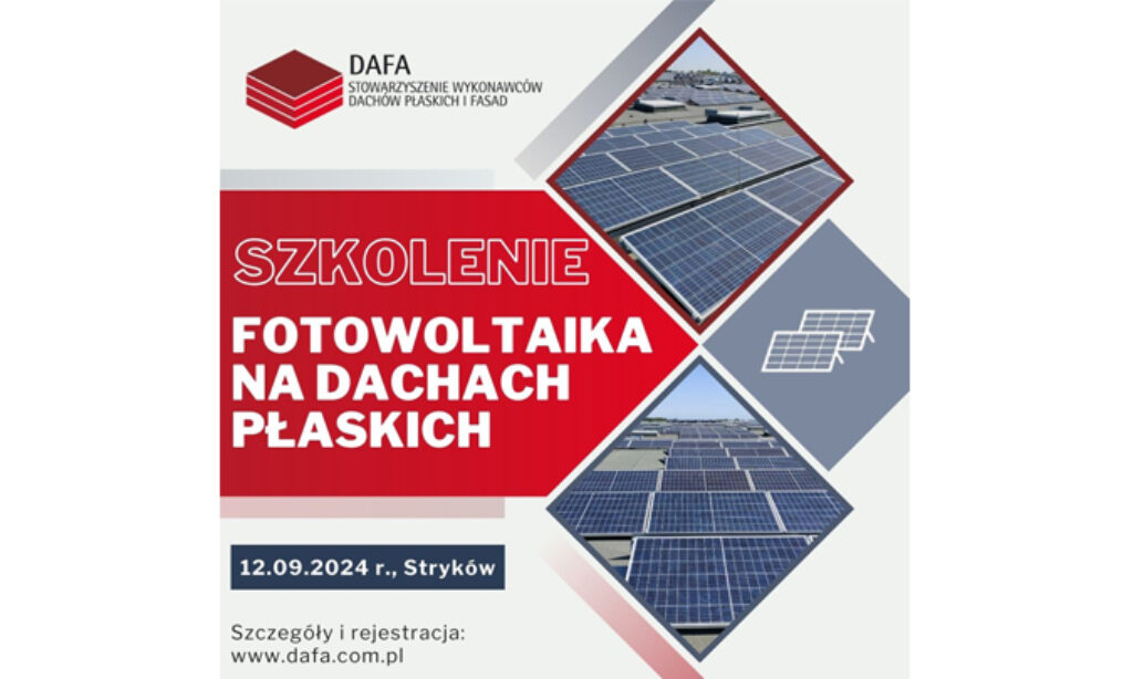 Szkolenie „Fotowoltaika na dachach płaskich” 